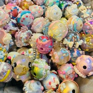 Hand painted Fancy beads!